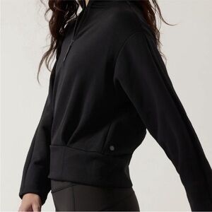 Athleta Altitude Polartec Half Zip Sweatshirt Black Size XL